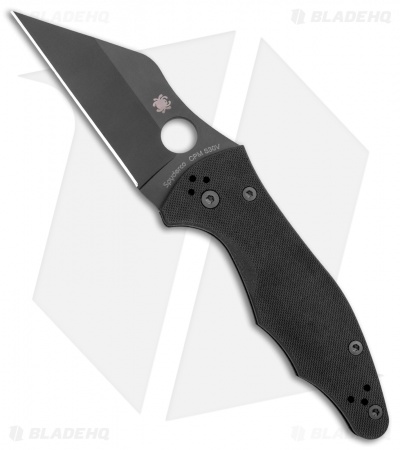 Spyderco Yojimbo 2 Compression Lock Knife Black G-10 (3.2" Black) C85GPBBK2