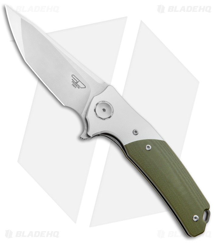 Stedemon Knife Co. DSM-III Liner Lock Knife OD Green G-10 (3.6" Satin)