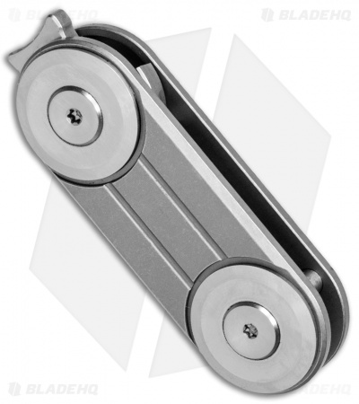 Stedemon MINI-01 Frame Lock Knife Bead Blast Titanium (1.3" Satin)