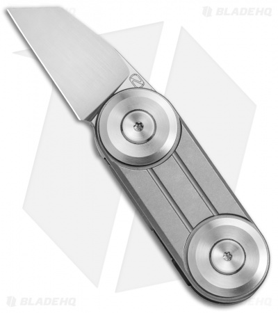 Stedemon MINI-01 Frame Lock Knife Bead Blast Titanium (1.3" Satin)