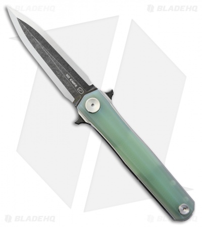 Stedemon HAN Folder Liner Lock Knife Jade G-10 (3.75" Two-Tone) STEC0511