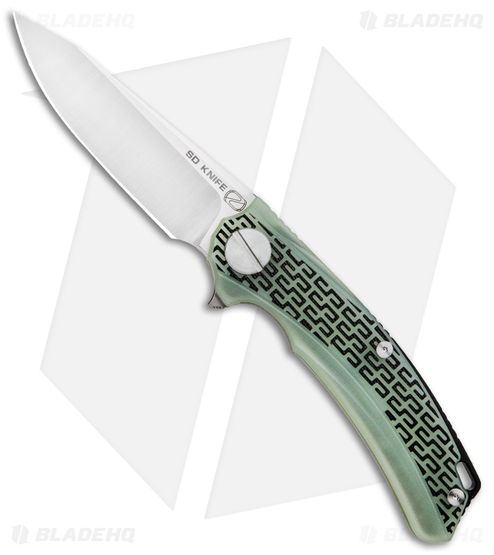 Stedemon Knife Co. BG01 Liner Lock Knife Jade Green G-10 (3.3" Satin) BG0103