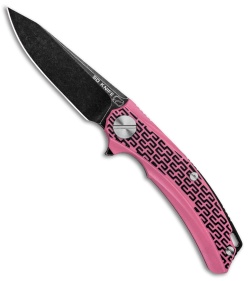 Stedemon Knife Co. BG01 Liner Lock Knife Pink G-10 (3.3" Black SW) BG0108