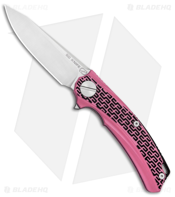 Stedemon Knife Co. BG01 Liner Lock Knife Pink G-10 (3.3" Satin) BG0104