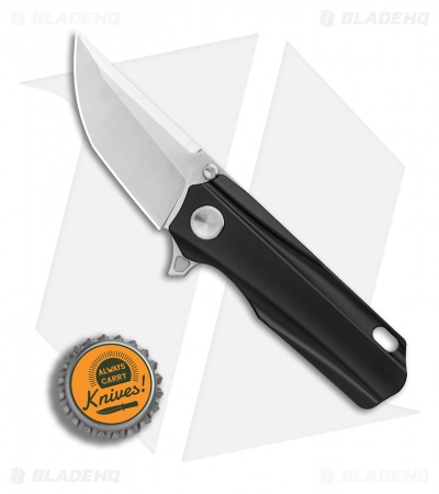Stedemon Shy Mini Integral Frame Lock Knife Black Titanium (2.25" Satin) 