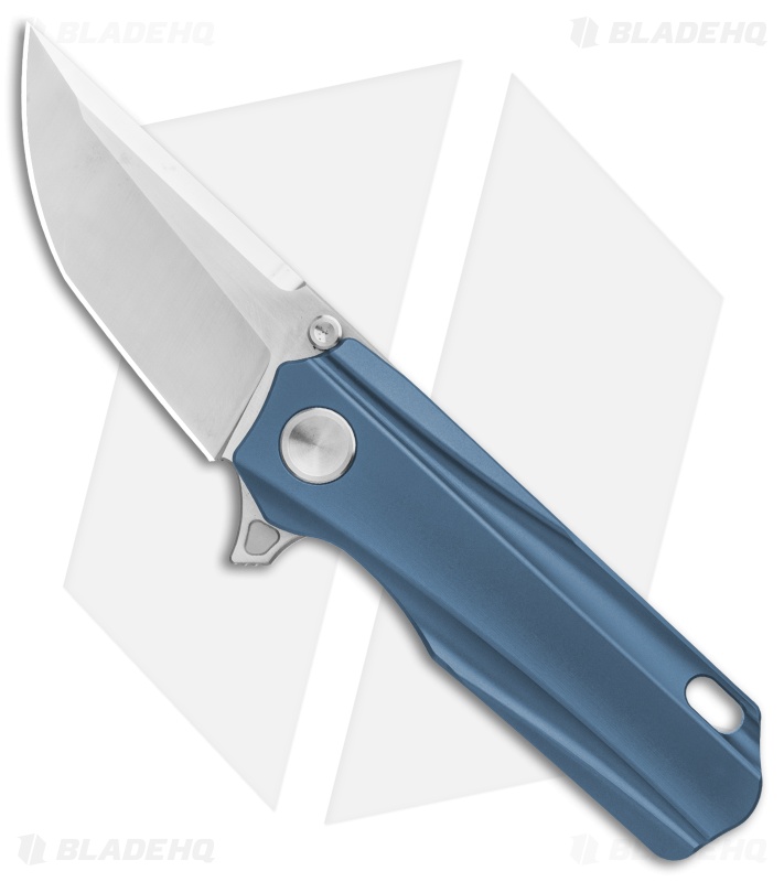 Stedemon Shy Mini Integral Frame Lock Knife Blue Titanium (2.25" Satin)