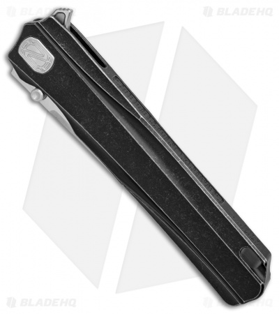 Stedemon Shy V Tanto Integral Frame Lock Knife Black Ti (4" Satin)