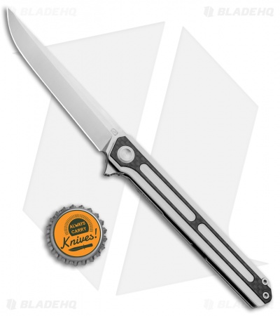 Stedemon Vouking C0603 Liner Lock Knife White G-10/Carbon Fiber (3.75" Satin)