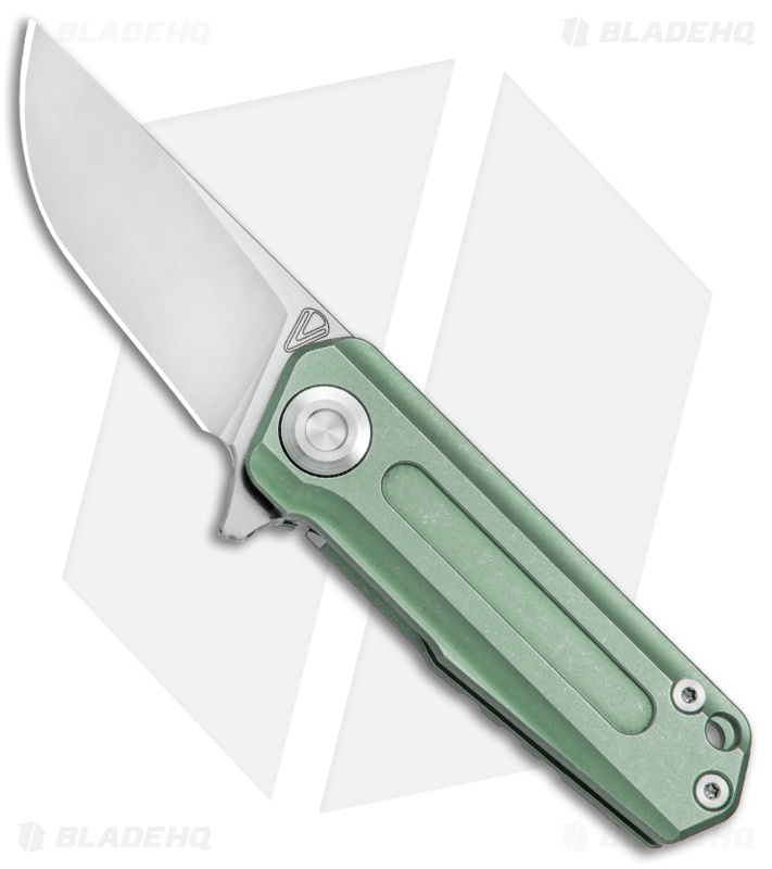 Stedemon Vouking T03GRN Frame Lock Knife Green Titanium (1.8" Satin) 