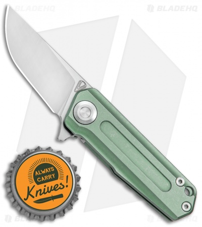 Stedemon Vouking T03GRN Frame Lock Knife Green Titanium (1.8" Satin) 