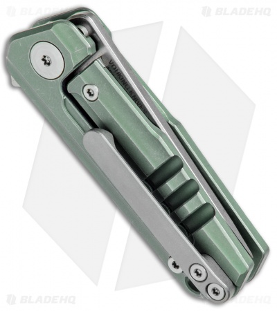 Stedemon Vouking T03GRN Frame Lock Knife Green Titanium (1.8" Satin) 