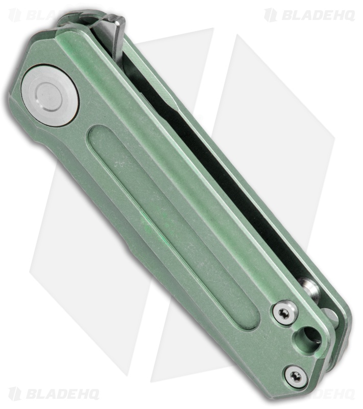 Stedemon Vouking T03GRN Frame Lock Knife Green Titanium (1.8" Satin) 