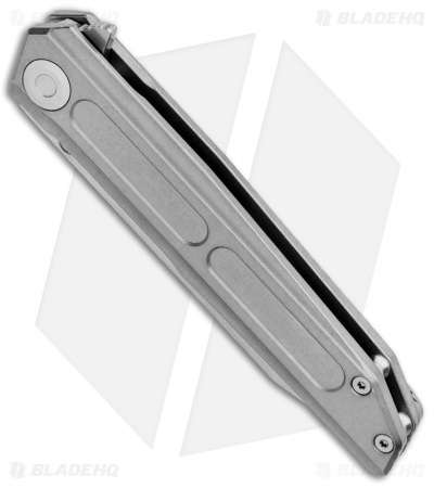 Stedemon Vouking Samgun TS05 Frame Lock Knife Gray Titanium (3.3" Stonewash) 