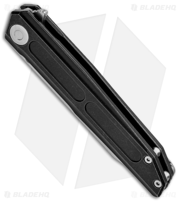 Stedemon Vouking Samgun TS05 Frame Lock Knife Black Titanium (3.3" Stonewash) 
