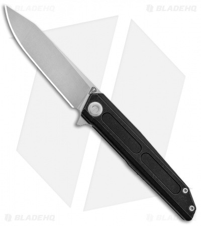Stedemon Vouking Samgun TS05 Frame Lock Knife Black Titanium (3.3" Stonewash) 