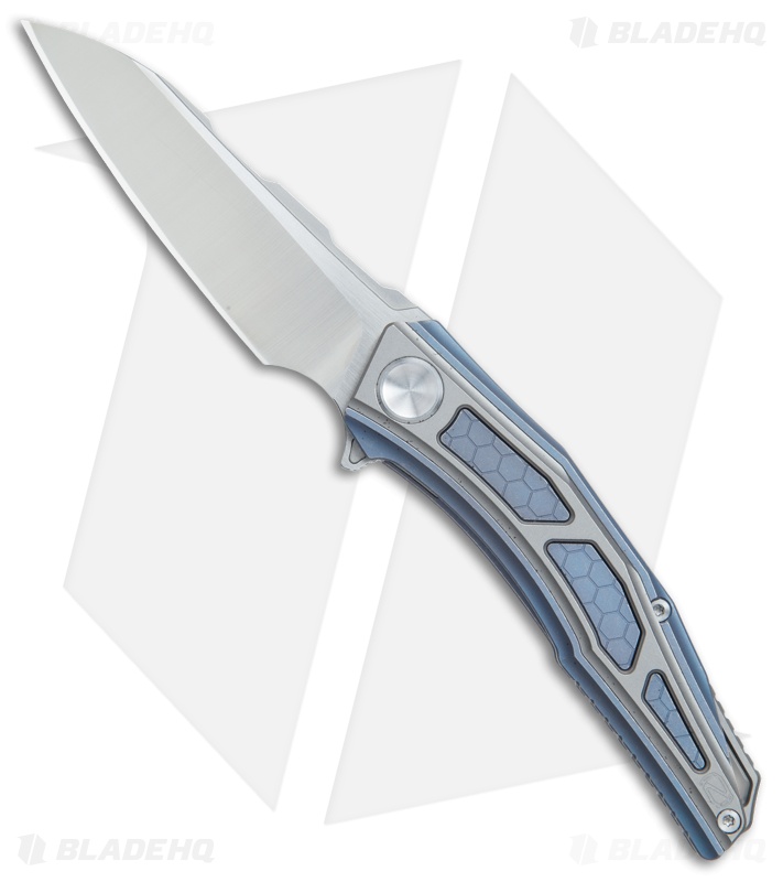 コンティニュアム　15P Stedemon Jenova Frame Lock Knife Blue/Gray Titanium (2.75