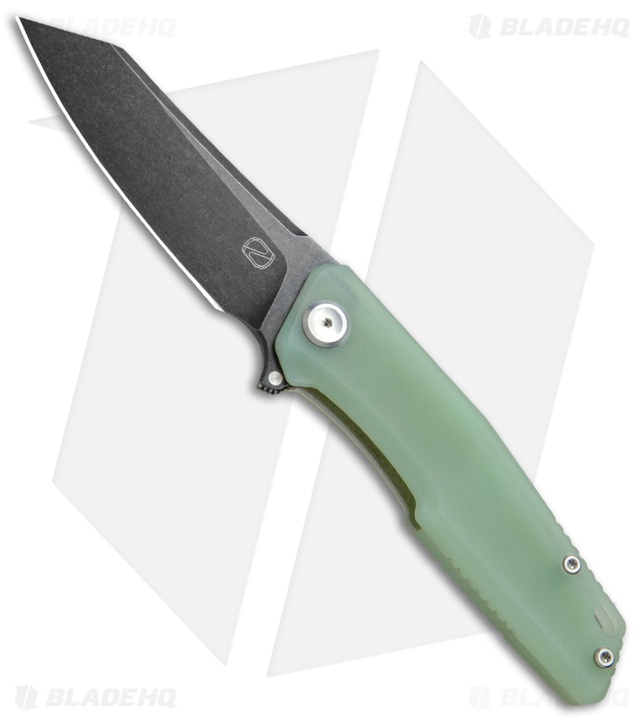 Stedemon Knife Co. ZKC C02 Reverse Tanto Knife Jade G-10 (3.75" Black SW)