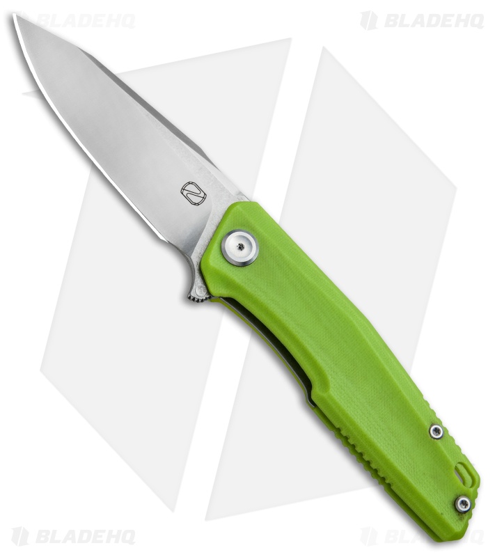 Stedemon Knife Co. ZKC C02 Liner Lock Knife Green G-10 (3.75" Satin)