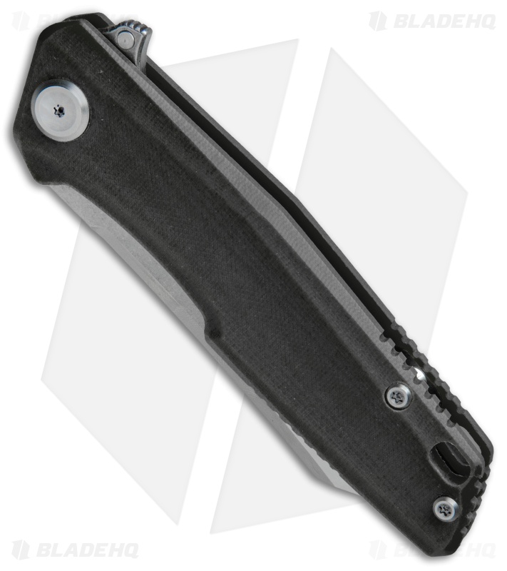 Stedemon Knife Co. ZKC C02 Reverse Tanto Knife Black G-10 (3.75" Satin) 