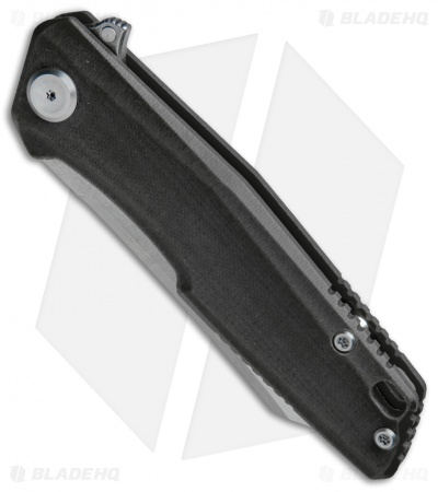 Stedemon Knife Co. ZKC C02 Reverse Tanto Knife Black G-10 (3.75" Satin) 