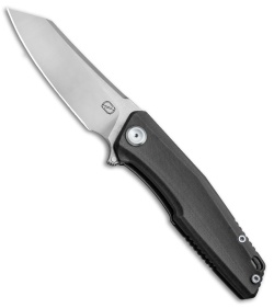 Stedemon Knife Co. ZKC C02 Reverse Tanto Knife Black G-10 (3.75" Satin) 