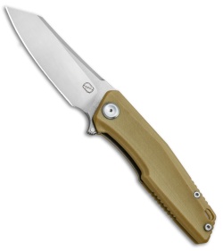 Stedemon Knife Co. ZKC C02 Reverse Tanto Knife Desert Tan G-10 (3.75" Satin) 