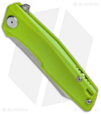 Stedemon Knife Co. ZKC C02 Reverse Tanto Knife Green G-10 (3.75" Satin) 