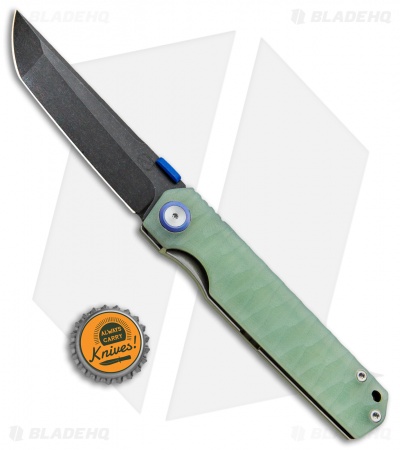 Stedemon ZKC-C03 Shy IV 2017 Tanto Liner Lock Knife Jade G-10 (3.8" Black SW)