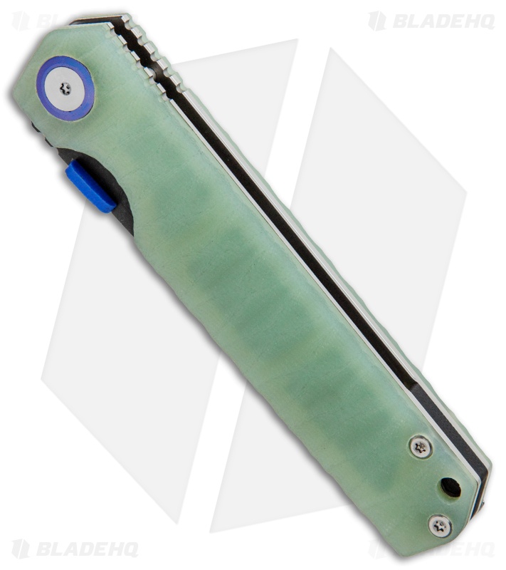 Stedemon ZKC-C03 Shy IV 2017 Tanto Liner Lock Knife Jade G-10 (3.8" Black SW)