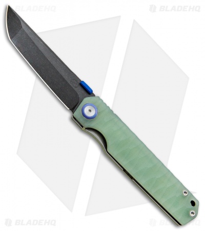 Stedemon ZKC-C03 Shy IV 2017 Tanto Liner Lock Knife Jade G-10 (3.8" Black SW)