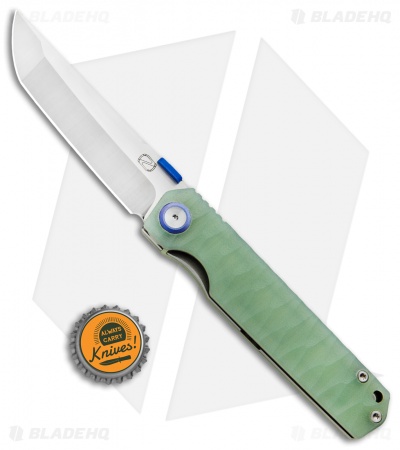 Stedemon ZKC-C03 Shy IV 2017 Tanto Liner Lock Knife Jade G-10 (3.8" Satin)