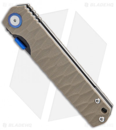 Stedemon ZKC-C03 Shy IV 2017 Tanto Liner Lock Knife Tan G-10 (3.8" Black SW)