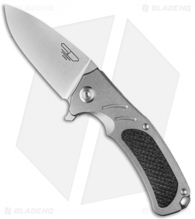 Stedemon Knife Co. Bastion Titanium Frame Lock Flipper (3.75" Stonewash)