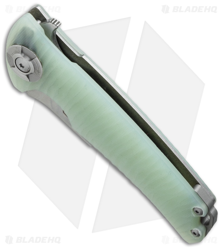 Stedemon Knife Co. DSG Liner Lock Knife Jade G-10 (3.625" Stonewash)