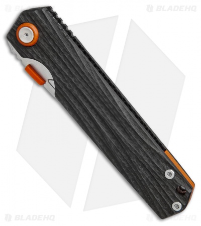 Stedemon Shy IV Traditional Tanto Knife Water Flow Carbon Fiber (3.8" Satin)