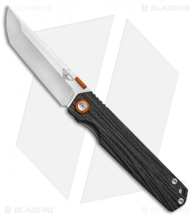Stedemon Shy IV Traditional Tanto Knife Water Flow Carbon Fiber (3.8" Satin)