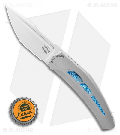 Steel Addiction Bharucha Krypton #1 Frame Lock Knife Ti/Mokuti (3.6" Satin)