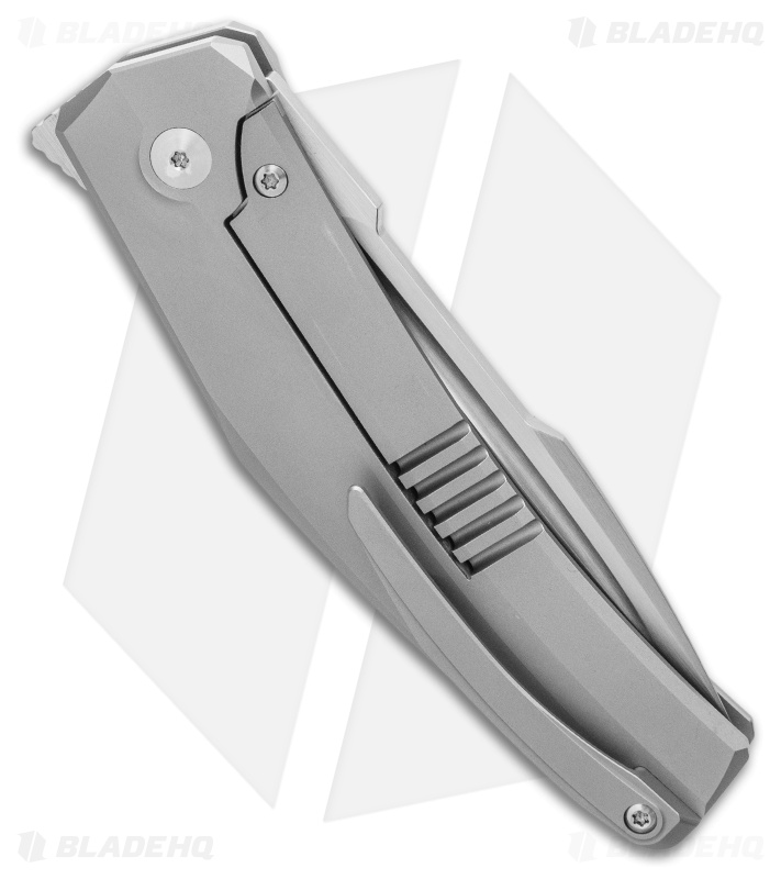 Steel Addiction Bharucha Krypton #1 Frame Lock Knife Titanium/CF (3.6" Satin)