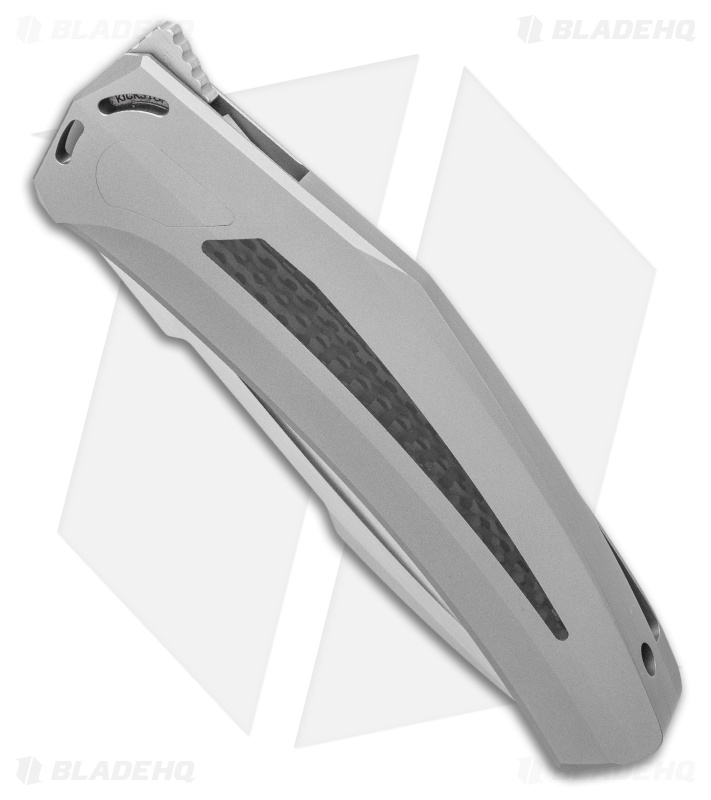 Steel Addiction Bharucha Krypton #1 Frame Lock Knife Titanium/CF (3.6" Satin)