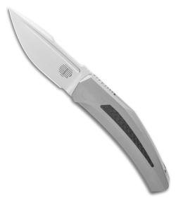 Steel Addiction Bharucha Krypton #2 Frame Lock Knife Titanium/CF (3" Satin)