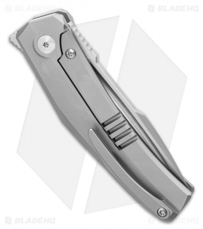 Steel Addiction Bharucha Krypton #2 Frame Lock Knife Titanium/Mokuti (3" Satin)