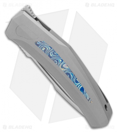 Steel Addiction Bharucha Krypton #2 Frame Lock Knife Titanium/Mokuti (3" Satin)