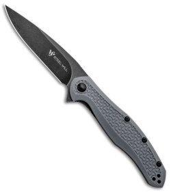 Steel Will Mini Intrigue Liner Lock Knife Gray FRN (3.25" Black SW) F45M-15