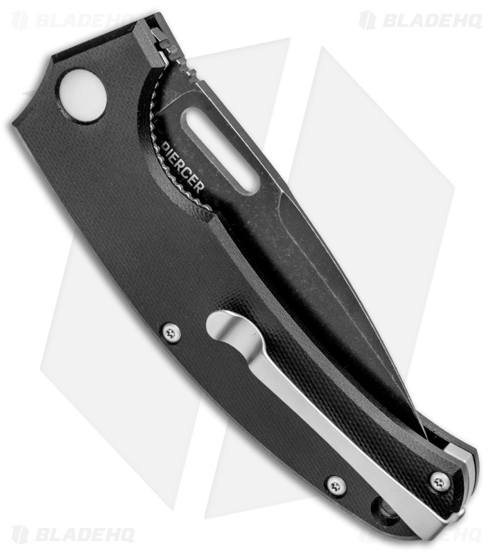 Steel Will Rumici Piercer Liner Lock Knife Black G-10 (3.25" Black SW) F40-09 