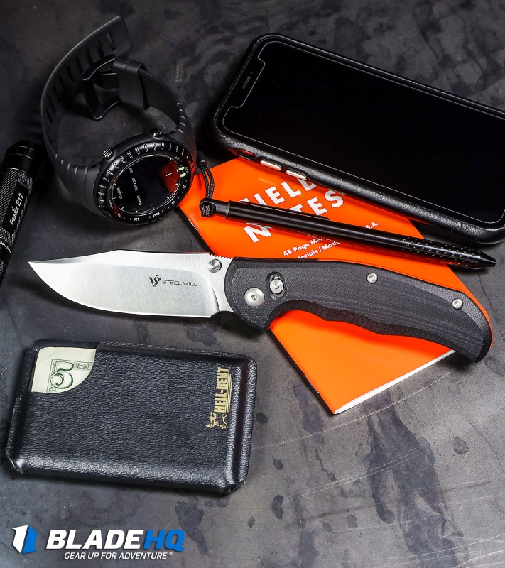 Steel Will Tasso Ant-Lock Knife Black G-10 (3.5" Satin) F12-01