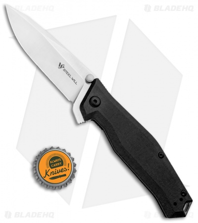 Steel Will Apostate 1150 Frame Lock Knife Black G-10/Ti (3.75" Satin) 
