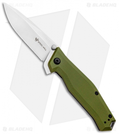 Steel Will Apostate 1152 Frame Lock Knife OD Green G-10/Ti (3.75" Satin) 