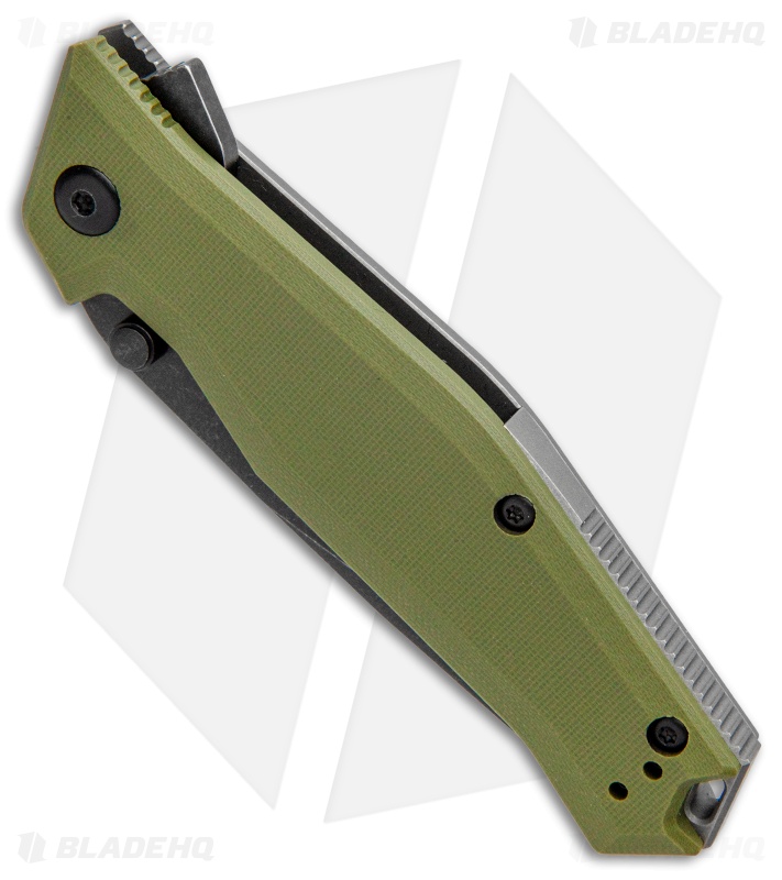 Steel Will Apostate 1157 Frame Lock Knife OD Green G-10/Ti (3.75" Black SW) 