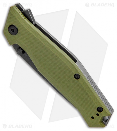 Steel Will Apostate 1157 Frame Lock Knife OD Green G-10/Ti (3.75" Black SW) 