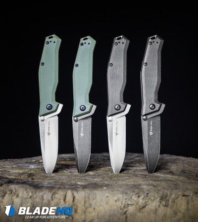 Steel Will Apostate 1157 Frame Lock Knife OD Green G-10/Ti (3.75" Black SW) 